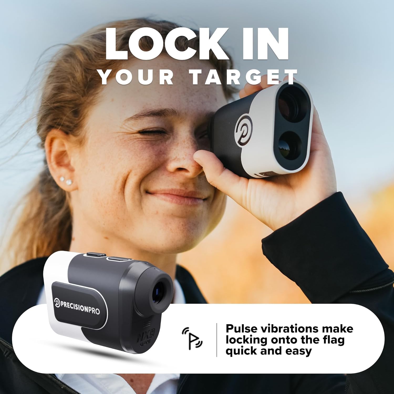 Precision Pro NX9 Golf Rangefinder with Slope Switch- Laser Golf